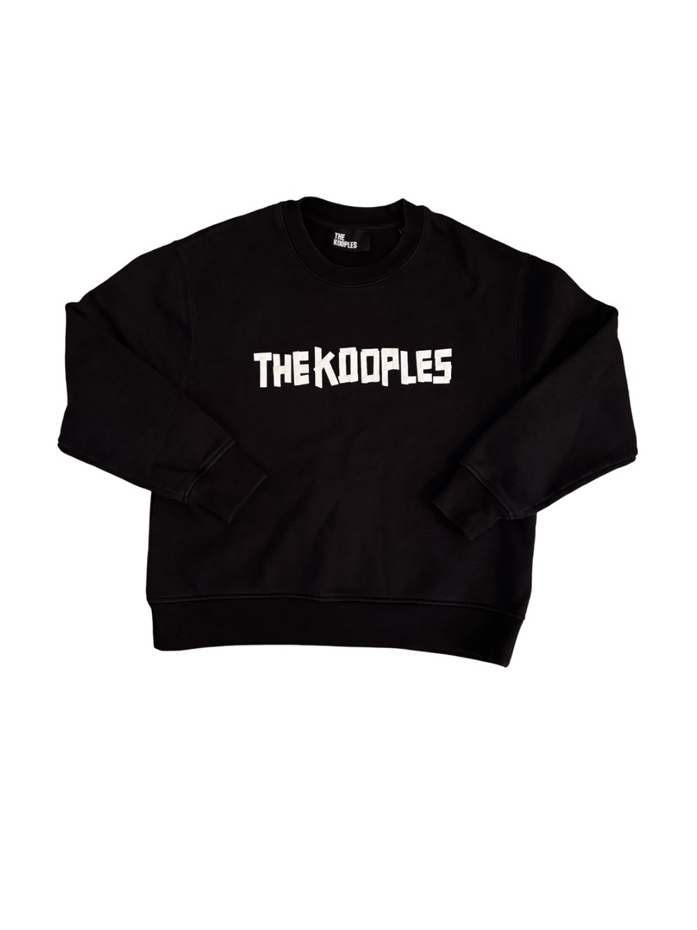 The Kooples Black Sweatshirt with White Logo